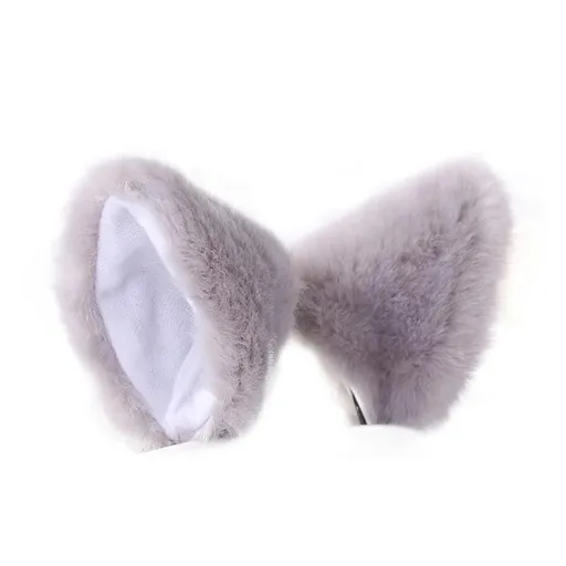 House Of Dasein Clip In Neko Ears Pet Play Ddlg Kitten Cosplay - Grey
