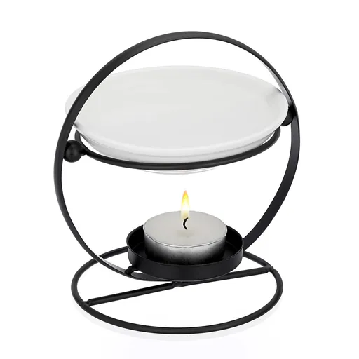 Romantic Ceramic Tealight Wax Melt Warmer, Non Elecric Essential Oil Warmer Candle Fragrance Warmer Aromatherapy Wax Candle