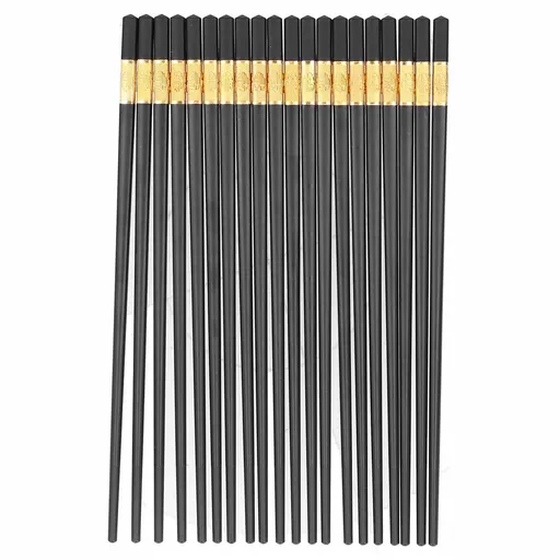 10 Pairs Chinese Style Chopsticks Set Safe Durable Tableware Gift for Family Hotel
