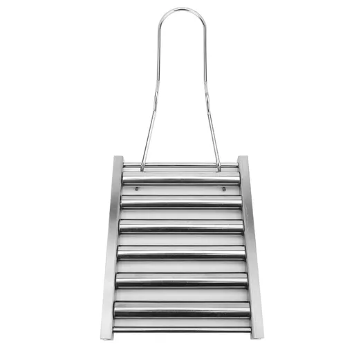 Hot Dog Roller Portable 5 Hot Dog Capacity Stainless Steel Sausage Grill Roller with Handle for Outdoor BBQ Camping S