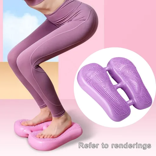 Balance Pad Foam Trainer Pad Soundproof Stepping Balanced Cushion for Sports Yoga Gym Fitness(Purple)