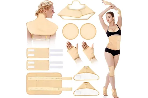 10PCS Castor Oil Pack Wraps Reusable Adjustable Elastic Straps for Neck Shoulder Chest Waist Knee Feet