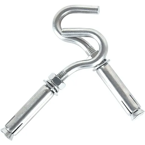 M10 304 Stainless Steel Expansion Bolts Anchors Bolts Open Hook Expansion Screws Bolts 5-Pack