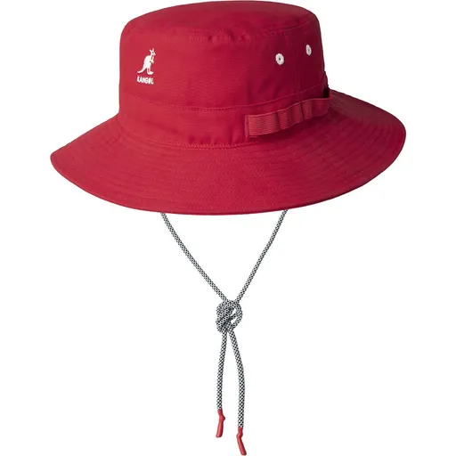 Bucket Hat Utility Cords Sun Protection 3 Inch Brim Red
