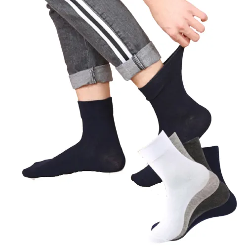 10x Pairs COTTON Rich LOOSE TOP SOCKS Medical Circulation Diabetic Comfort BULK - -