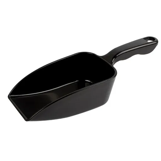 PP Plastic Utility Ice Scoop. black, Multipurpose Large Scooper for Everyday Tasks in Greenhouse, Garden & Home