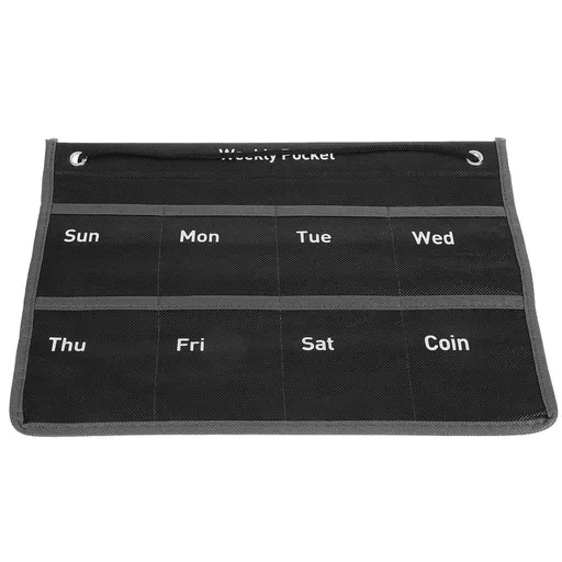 Wall Mount Calendar Pocket Organizer for Home and Bedroom, Simple Design, 34x22cm, Easy to Use and Stylish