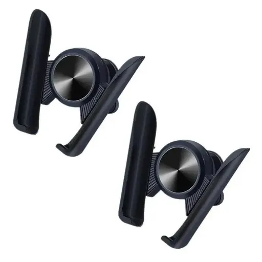 Gravity Phone Holder for Car Air Vent Mount Auto-Clamp Cradle Bracket - Black*2