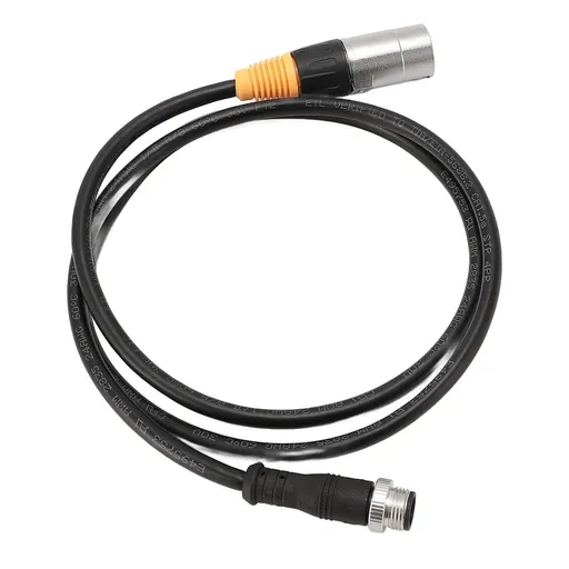 M12 5 Pin to RJ45 Ethernet Cable Water Resistant M12 5 Pin Male to RJ45 Shielded Cable for Indoor Outdoor 42.52in