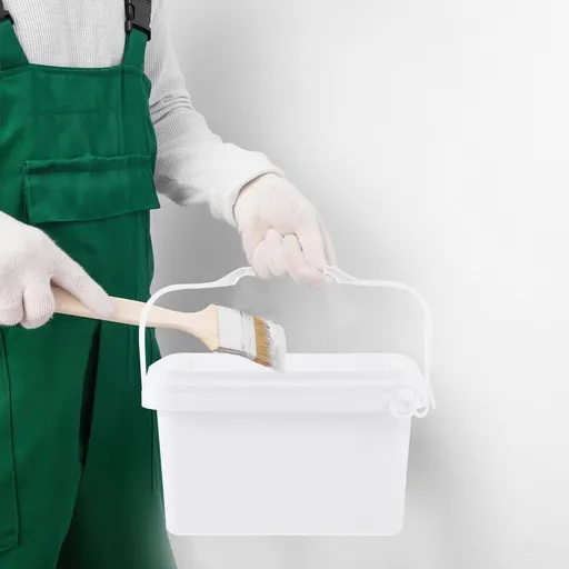 1Set Paint Storage Container 2L Capacity White