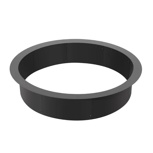 Fire Pit Ring, 40-Inch Outer/36-Inch Inner Diameter, 10inch Height 2.5mm Thick Fire Pit Insert, Heavy Duty Carbon Steel Liner DIY Campfire Ring above or In-Ground, for Outdoor Camping, Bonfires