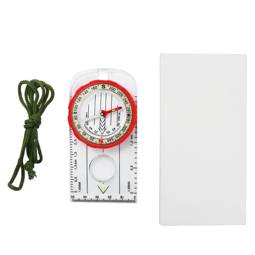 Camping Compass - Luminous Hiking Compass - Magnetic Survival Compass Professional Compass Navigation Map Reading