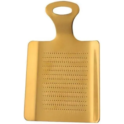 Manual stainless steel grinder, household wasabi, ginger, garlic accessories, multi-purpose grinder, restaurant, hotel kitchen small tool（golden）