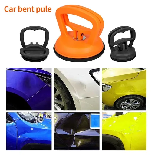 Car Dent Remover Puller Dent Car Dent Puller, 3 Pack Dent Remover Tool Suction Cup Dent Puller Kit for Car Dent Repair, Glass, Tiles, Mirrors, Orange and Black