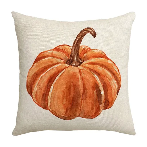 Fall Pillow Covers 18 x 18 inch Pumpkin Maple leaves Throw Pillow Covers Outdoor Autumn Thanksgiving Harvest Farmhouse Pillowcase Cushion Case for Home Sofa Fall Decor A