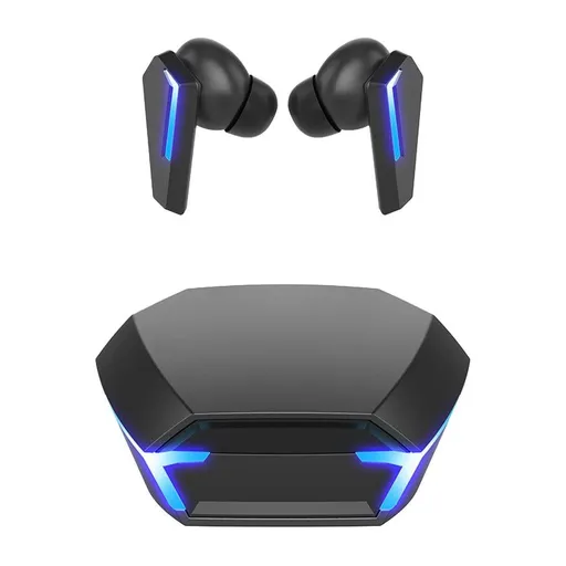 Wireless Bluetooth Gaming Earphones In-Ear Headsets with Breathing Light Black