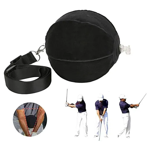 Inflatable Golf Impact Ball Golf Swing Trainer Aid Pratice Posture Correction Adjustable Arm Motion Guide