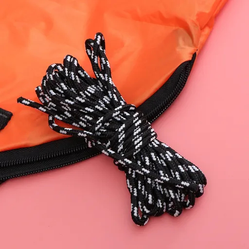 Worgeous Portable PVC Canoe Wind Paddle for Kayak Use Orange Color Sturdy and Durable 1PC