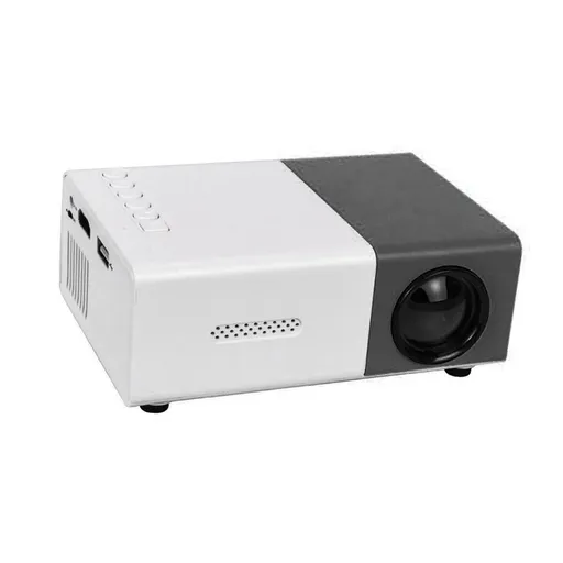 HD 1080P Mini Projector with LED Home Theater Portable Video Projector for AV USB Smartphone Laptop US Plug 110‑220V