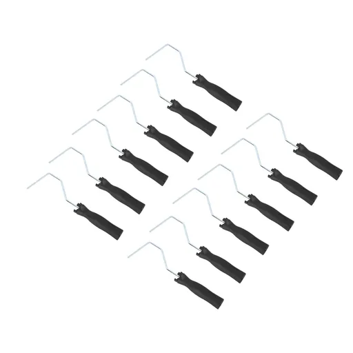 12pcs 4 Inch Paint Roller Handle Reusable Steel Plastic Grip Paint Roller Frame for Wall Painting House Renovation
