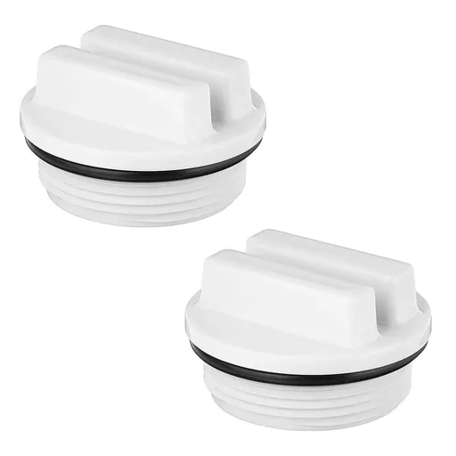 2 Pack 1.5" Threaded Pool Return Winterizing Plug with O-Ring for Winterizing Pools, Pool Filter Drain Plug During Winter Season