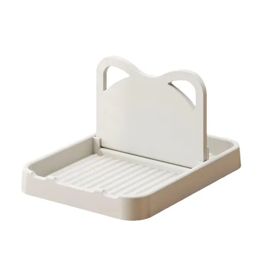 Rack , Spoon Rest with Lid Holder: Foldable Silicone Spoon Holder High Temperature Spoon Organizer Spatula Holder for Kitchen Counters and Stove Tops White