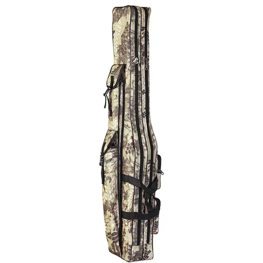 130cm Big Belly Fishing Tackle Bag Rod Storage Carry Case Outdoor Fishing Bag - Snake skin camouflage
