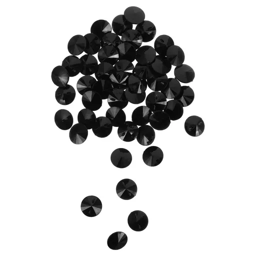 50 Pcs Round Acrylic Crystal Buttons for Sewing, Crafts, Decorations, Projects, Daily Wear, and Special Gatherings