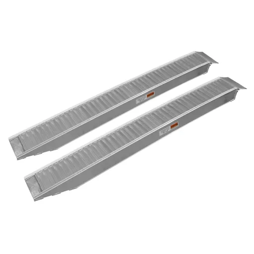 Kartrite 2x Heavy Duty Aluminium Trailer Loading Ramps 2m x 30cm 3300kg Capacity for ATV Quad Lawn Mower Bike
