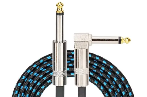 3m Electric Guitar Cord Cable 6.35mm Jacks For Amp Pedals Instrument