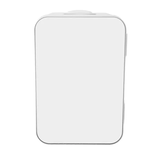 Mini Fridge 8L Glass Semiconductor Electric Cooler and Warmer Quiet Portable Car Refrigerator with Mirror for Makeup Skincare and Food US Plug 110V