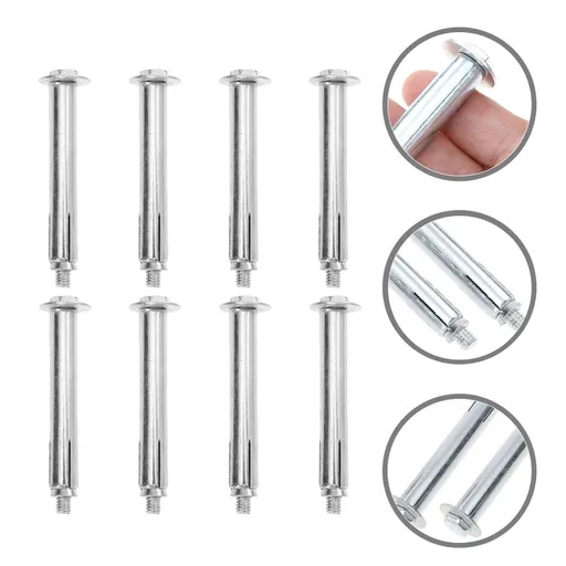 8Pcs Iron Expansion Bolts for Garage Parking Aid and Speed Bumps Installation