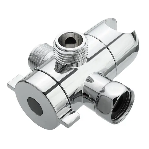 Bathroom showerhead suspension arm adapter, overhead spray three-way showerhead socket, water divider, shower arm diversion