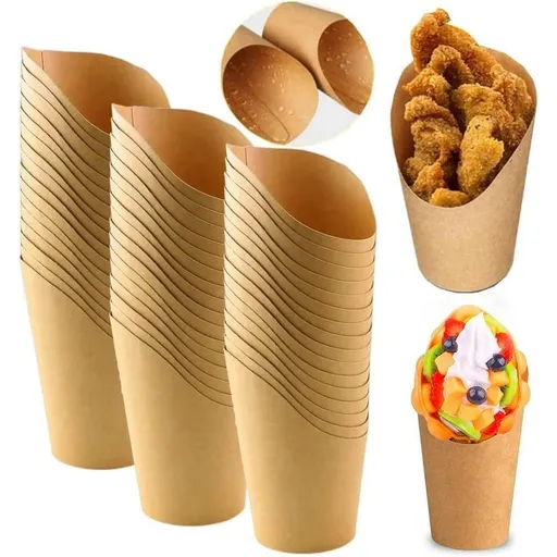 French Fry Cups Disposable Paper Cup Charcuterie Cups Disposable French Fry Holder Pack Of 50 Appetizer Cups