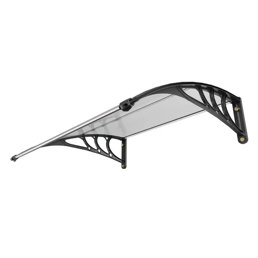 Window Door Awning Canopy 40" x 40", UPF 50+ Polycarbonate Entry Door Outdoor Window Awning Exterior, Front Door Overhang Awning for Sun Shutter, UV, Rain, Snow Protection, Hollow Sheet
