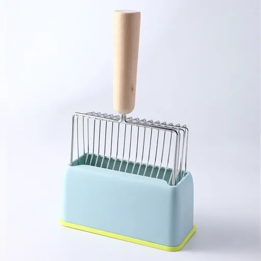 Blue Beech Wood Handle Litter Scoop Set