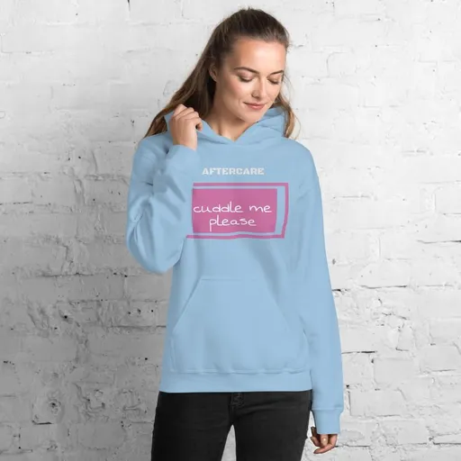 House Of Dasein Aftercare Hoodie Sweater Submissive Ddlg Bdsm Soft Cotton Polyester - Light Blue - 2Xl