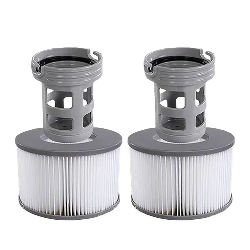 Accessories for Mspa Hot Tubs, Compatible with All MSpa Models from 2020, Includes Screw-in Base Adaptor + Screen Filter + Pool Filter, 2 Sets