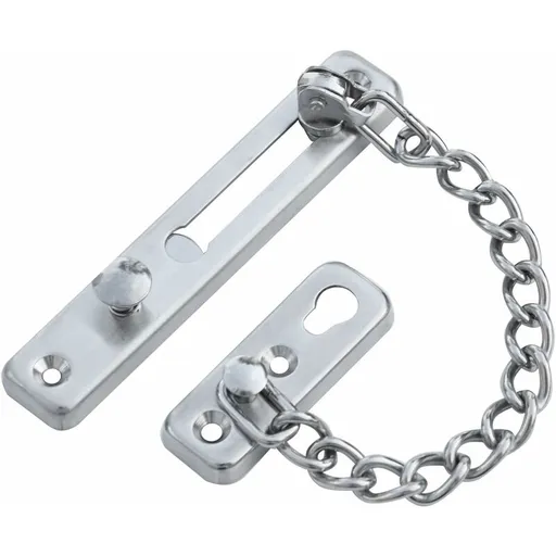 Silver Chain Sliding Security Lock - Door Lock - Door Lock - Interior Sliding Door - Exterior Gate Lock - Door Latch