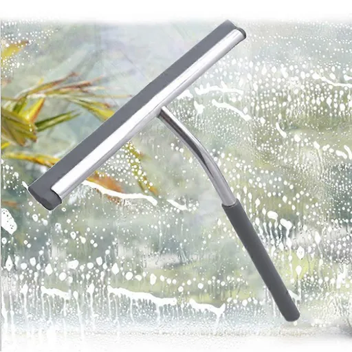 Stainless Steel Silicone Shower Squeegee, Glass Cleaning Tool