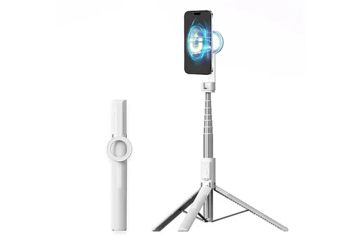 Selfie Stick Tripod 360-degree Rotatable Tripod for iPhone Android - White