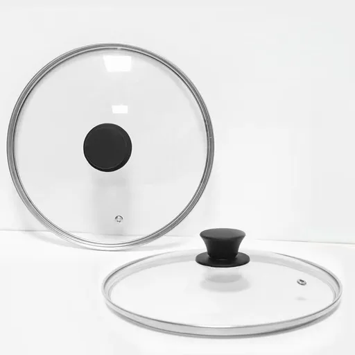 Universal Lid for Pots, Pans and Skillets, 10 Inch Glass Lid for Frying Pan, Fry Pan, Skillet, Pan Lid with Handle