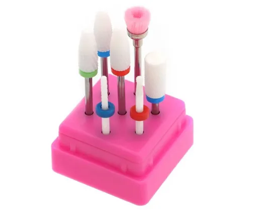 Ceramic Steel Alloy Grinding Dead Skin Removal Nail Art Drill Bit Brush Set-3#