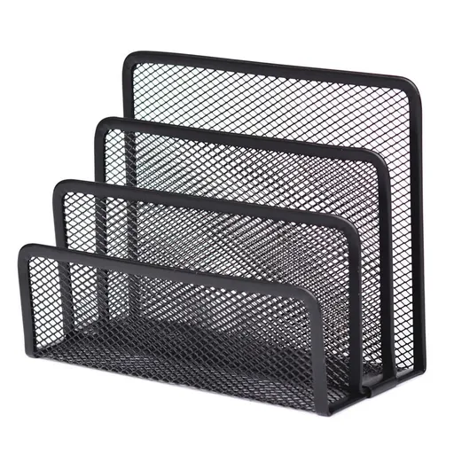 Mesh Desktop File Sorter Organizer, 5 Upright Section Bookshelf Organizer, Enduring File Sorter for Desk Home Office Classroom