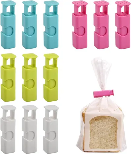 Bag Sealer - 12 Pieces - Freshness Clips - Sealing Clamps - Sealing Clips - Bag Sealer – Bag Clamps - Bag Sealer - Sealing Clips - Clips - Clamps - Bag Clamp - Kitchen Sealing Clips - Freshness Clips - 4 Colors