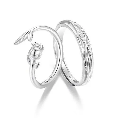 Fang qi Copper Mobius Ring for Couple Little Prince and Rose Men's