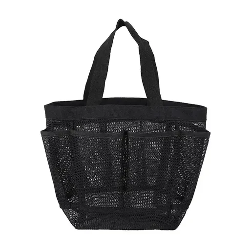 Mesh shower independent portable shower handbag suitable for university dormitories, with 7 storage bags for quick drying