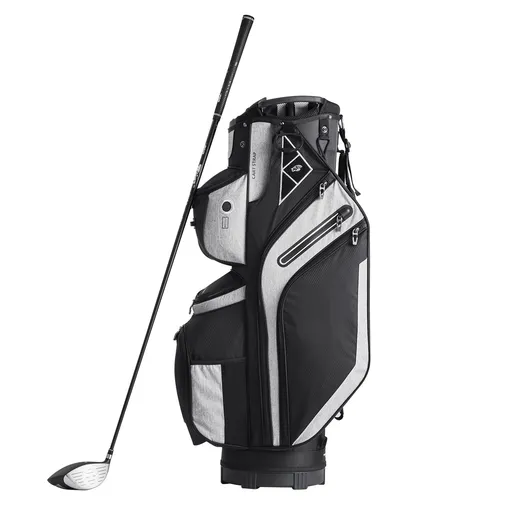 Golf Cart Bag with 14 Way Organizer Divider Top, 13 Pockets Premium Cart Bag, Durable 600D Polyester Fabric Golf Bags with Handles & Dust Cover & Detachable Straps for Men & Women, Black Color-Block
