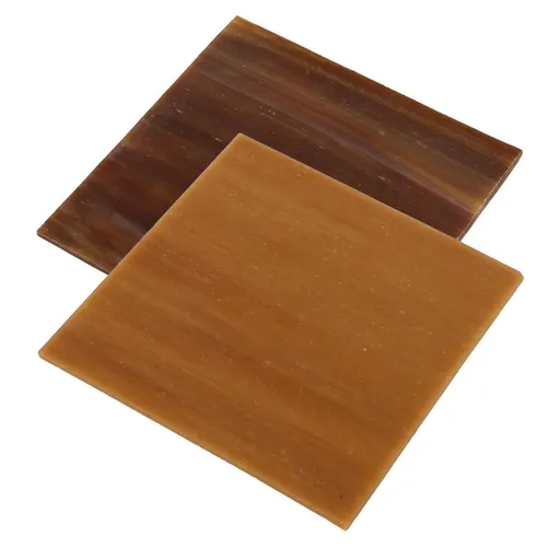 Craft Glass Pieces Mosaic Tiles Brown 2Pcs Diy Craft