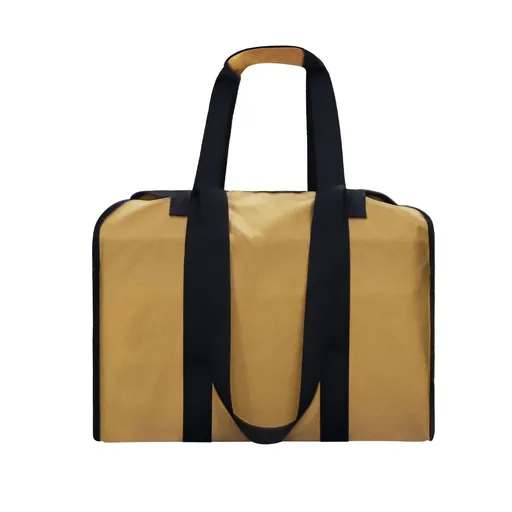 Firewood Tote Bag Firewood Bag Fireplace Large Wood Carrying Bag with Handle Safety Belt Camping Outdoor Indoor Used